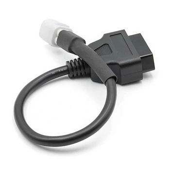  Удлинительный кабель адаптера OBD для мотоцикла 3Pin To OBD2 Diagnostic Code Reader Adapter Scanner Cable Для мотоцикла Yamaha Совершенно новый