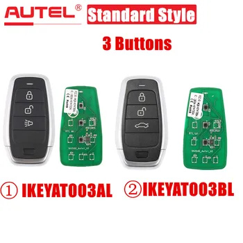 AUTEL MaxiIM IKEY Стандартный стиль IKEYAT003AL/IKEYAT003BL 3 кнопки Независимый универсальный смарт-ключ