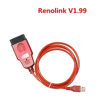 Новинка Renolink 1.99 для ЭБУ Renault Программатор ЭБУ Ключ UCH, сопоставление UCH, кодировка приборной панели, eeprom и flash