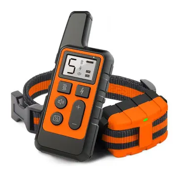  Легкое дистанционное устройство для дрессировки собак Ошейник для дрессировки собак Водонепроницаемый дистанционный тренировочный ошейник USB Перезаряжаемый