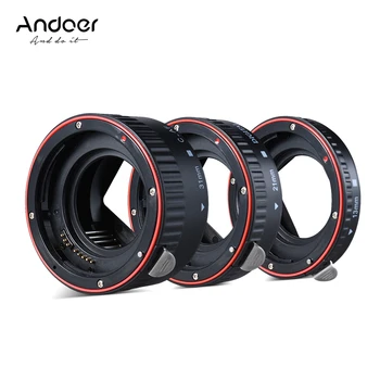  Andoer Macro Extension Tube Set 3-х компонентные 13 мм 21 мм 31 мм Удлинительная трубка для Canon все объективы EF и EF-S
