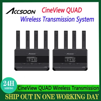 ACCSOON CineView QUAD Беспроводная система передачи изображения и видео SDI HDMI Передатчик Приемник Комплект 500 футов Передача изображения Видео