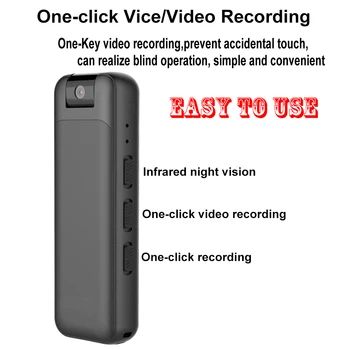 Мини-видеомагнитофон, всасывающая видеоручка высокой четкости, диктофон для полицейских правоохранительных органов, мини-цифровая камера