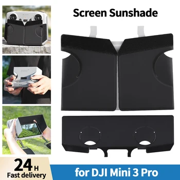 Солнцезащитный капюшон с дистанционным управлением и боковыми вырезами Защитное складывание Улучшенная видимость экрана для деталей контроллера DJI Mini 3 Pro RC