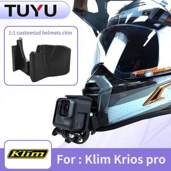 Camsteer Индивидуальный алюминиевый шлем с ЧПУ Klim krios pro Крепление для подбородка для камеры GoPro Max Hero12 10 9 Insta360 One X2 DJI AKASO Yi