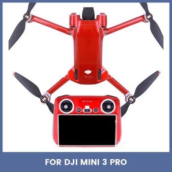 Наклейка для дрона для Mini 3 Pro Защитная роскошная флуоресцентная наклейка из ПВХ Кожа Водонепроницаемая наклейка для пульта дистанционного управления DJI RC