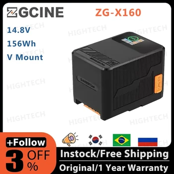 ZGCINE ZG-X160 14,8 В 156 Втч V Mount Батарея дисплея Выходная мощность V Lock V-образная батарея PD Быстрая зарядка для камеры DSLR