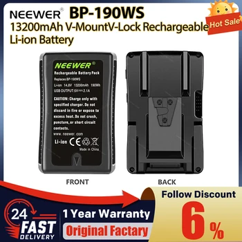 NEEWER BP-190WS 13200mAh V-Mount / V-Lock Литий-ионная аккумуляторная батарея D-Tap для Sony