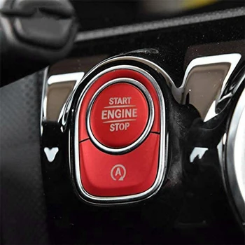  Автоматический запуск Остановка двигателя Кнопки Накладки на крышку для Mercedes Benz A Class W177 GLE W167 GLB
