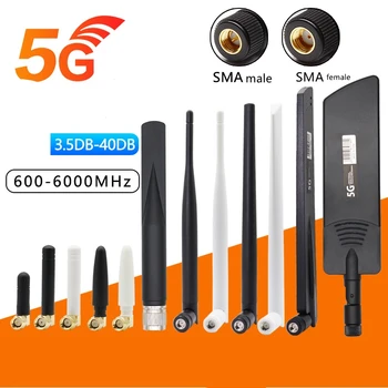 5G Полнодиапазонная антенна 4G Всенаправленный внешний разъем SMA 40DBi с высоким коэффициентом усиления для маршрутизатора Модуль LTE EC25 SIM7600 RM500Q RM502Q