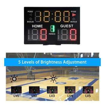  Внутреннее цифровое светодиодное табло Настольное табло с дистанционным управлением для баскетбола, волейбола, тенниса, бокса, дзюдо, матчевой игры
