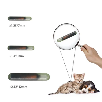 Стеклянная бирка для животных 134,2 кГц ICAR ISO11784/85 Pet FDX-B RFID микрочип для идентификации кошек и собак