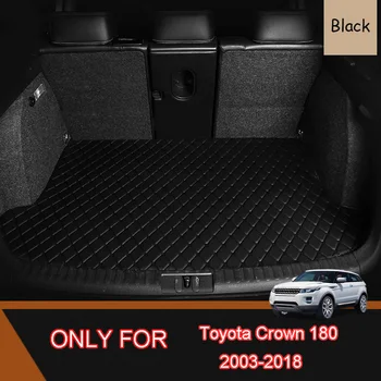 Кожаный коврик багажника автомобиля для Toyota Crown 2003-2018 Багажник Коврик S180 S200 S210 Грузовые вкладыши Задняя головка Вкладыш