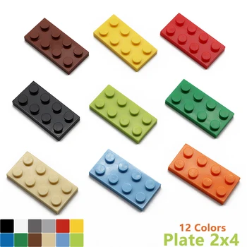 PINUOCAO 3020 Маленькая частица 2x4 Пластина Строительный блок Плоский DIY Детали Buildmoc Кирпичи Совместимые частицы Креативная подарочная игрушка 20шт