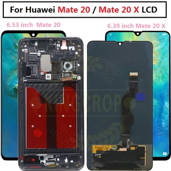 Для ЖК-дисплея Huawei mate 20 Замена дигитайзера с сенсорным экраном для HUAWEI mate 20 X для Huawei mate20 HMA-AL00 ЖК-дисплей с рамкой