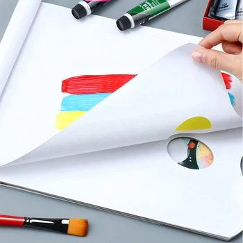 Материал для покраски Бумага Одноразовая моющаяся цветовая палитра 36 листов цветной бумаги Гуашь Акриловое тонирование N04 20 Дропшиппинг