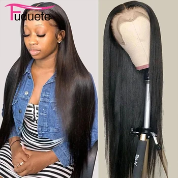 Прямой кружевной передний парик 13x6 HD прозрачный кружевной фронтальный парик парик из человеческих волос для женщин 30 дюймов 360 кружевных париков бразильский Remy