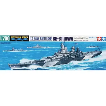 Tamiya 31616 Набор моделей ватерлинии в масштабе 1/700 Линкор ВМС США USS Lowa BB-61 Наборы для сборки