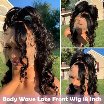 Body Wave 360 Кружевные Фронтальные Парики Человеческие Волосы HD Прозрачный Полный Кружевной Фронтальный Парик Предварительно Выщипанные Бразильские Человеческие Волосы Парики Для Женщин