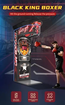 Funsapce игра уличная монета измерение скорости и силы аркадный боксерский автомат интеллектуальная музыка бокс боксерская машина игра ma