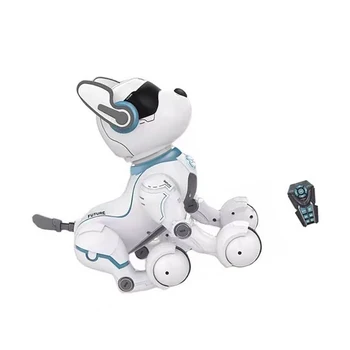 RC Робот-собака Изысканные электронные игрушки Дистанционное голосовое управление Интеллектуальная игрушка Беспроводная реалистичная Очаровательный интерактивный питомец