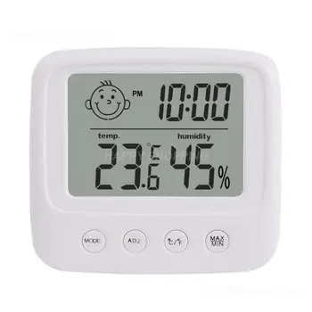 Цифровой термометр с подсветкой Гигрометр Точный электрический измеритель влажности Датчик датчика Метеостанция для дома
